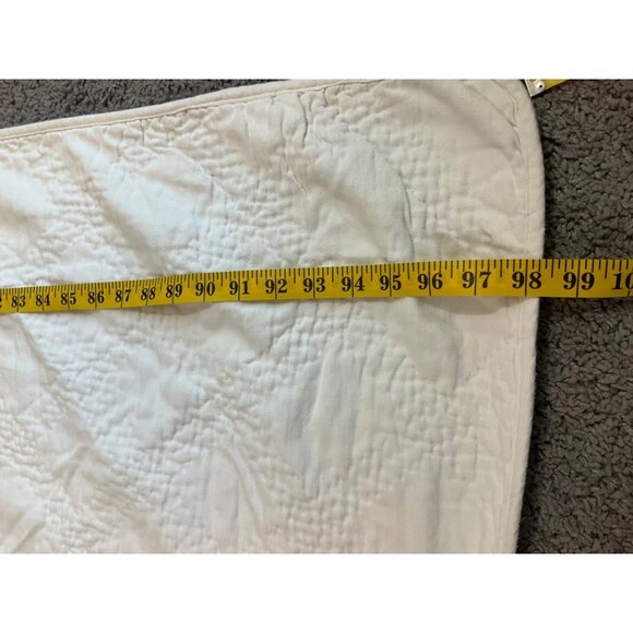 Restoration Hardware Duvet Cover Reversible Quilted King beige striped Cotton - Picture 6 of 10